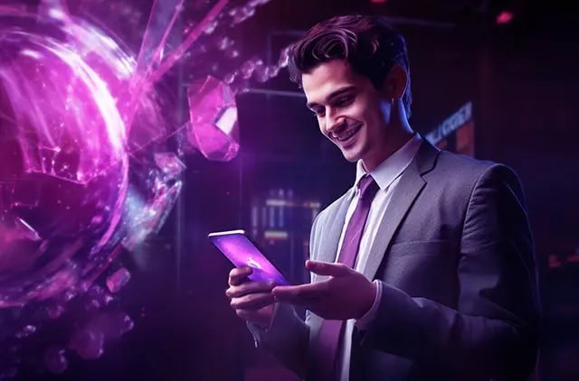 Pengguna membaca syarat promosi dengan teliti